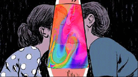 lava lamp dildo porn a psychedelic experience with tits and asses